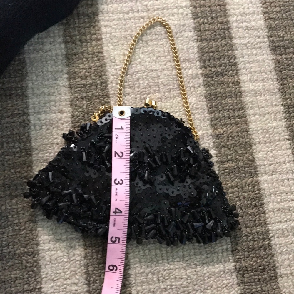 Black Beaded Purse - Picture 4 of 5